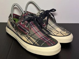 Scarpa da barca Sperry autentica originale (2 occhielli) plaid Wms 6,5 9293630 RITIRATA - Foto 1 di 12