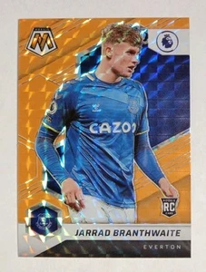 Jarrad Branthwaite Rookie Panini Mosaic Orange Fluorescent Everton 2021-22 #165 - Bild 1 von 7