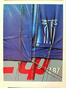 Peter Klasen lithographie originale signée Figuration Narrative art - Imagen 1 de 1