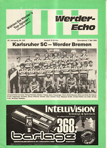 Bl 82/83 Sv Werder Brema - Karlsruher Sc