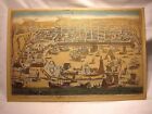17th C. MAP OF MESSINE (MESSINA) HAND COLORED - RARE MAP - BEST OFFER