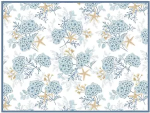 Microfiber Dish Drying Mat (15"x20") NAUTICAL,SEALIFE,SEASHELLS, BEACH VIBES,KDD - Picture 1 of 11