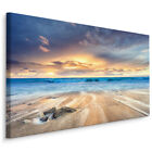 Leinwandbilder CanvasPrint Wandbilder Landschaft Weg zum Meer Strand Sand Wolken