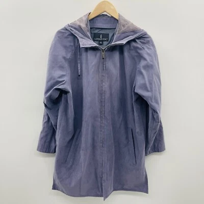 London Fog Womens Size Small Regular Hooded Lightweight Microfiber Jacket Purple - Image 1 of 4