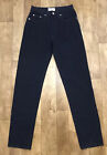 Oasis Dark Blue 100 Cotton Thick High Waisted Slim Jean Style Trousers Uk10 A55