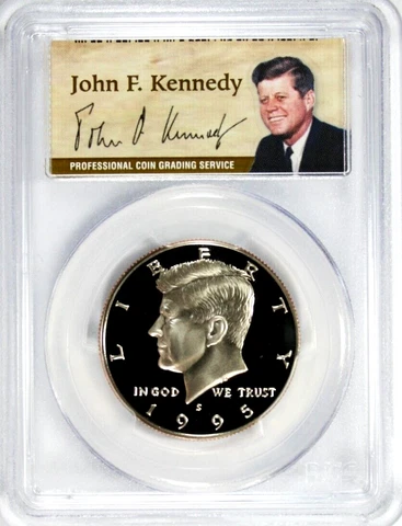 1995-S Kennedy Half Dollar PCGS PR 70 DCAM #GA3-34 Cover