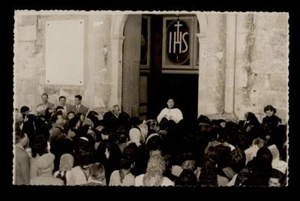 cartolina MUSSOMELI consacrazione chiesa 27 maggio 1954 fotografica - Picture 1 of 1