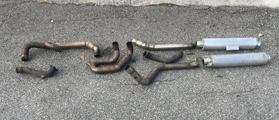 APRILIA FUTURA RST1000 ESCAPE COMPLETO PERSONALIZADO BEF H TUBO 01-05 SILENCIADORES CABEZAL DOBLE Foto 1 de 4