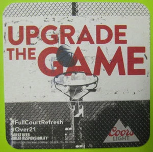 COORS LIGHT UPGRADE THE GAME, montaña rusa de baloncesto de cancha completa, mate, colorado, 2015 - Imagen 1 de 1