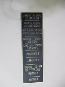 Typenschild Lancia Sicherungen Sicherungskasten Flaminia Aurelia - Picture 1 of 1