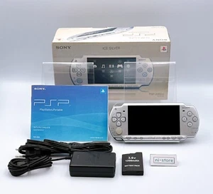 Sony PSP-2000 PSP 2000 Console Silver Complete in Box Region free - Good - Picture 1 of 21
