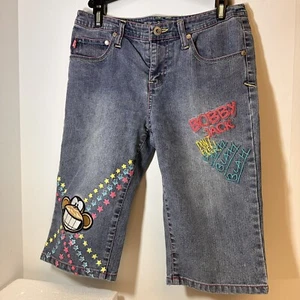 Bobby Jack Brand Girls Embroidered Monkey Shorts size 14 EUC - Picture 1 of 6