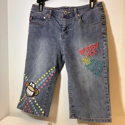 Pantalones Cortos Mono Bordados Marca Bobby Jack Niñas Talla 14 Usados en Excelente Condición Foto 1 de 4
