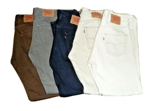 JEANS LEVI'S 501 COULEUR W25 W26 W27 W28 W29 W30 W31 W32 W33 W34 W36 W38 W40 - Imagen 1 de 7