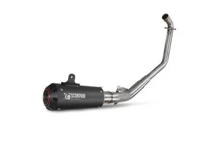 Scorpion Exhaust Red Power Full System Black Honda CB125R 2021-2024 - Picture 1 of 5