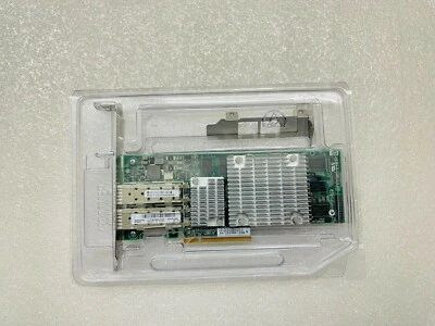 HP NC522SFP DUAL PORT 10GbE SERVER ADAPTER 468332-B21 468349-001 BOTH BRACKETS - Image 1 of 4