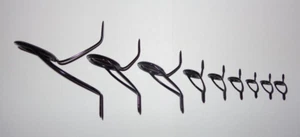 New Set of 9 Fuji BKWAG K-Series Alconite Concept Fishing Rod Spinning Guides #1 - Picture 1 of 4