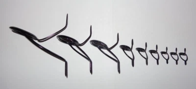 Nuevo Juego de 9 Guías Giratorias de Caña de Pescar Fuji BKWAG Serie K Alconite Concept #1 Foto 1 de 4