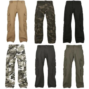 Pantalones de carga para hombre BYB vintage talla grande S M L XL XXL 3XL 4XL 5XL - Imagen 1 de 17