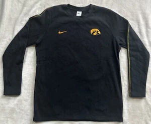 Herren Nike Iowa Hawkeyes schwarz kleines Logo Langarm Large (C074) - Bild 1 von 3