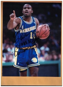 Tim Hardaway Autographed GOLDEN STATE WARRIORS 8x10 Photo SIGNED "CROSSOVER KING - Picture 1 of 1