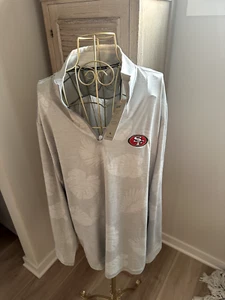 Tommy Bahama Island Zone Poloshirt Herren XL Langarm San Francisco 49ers Neu mit Etikett - Bild 1 von 2