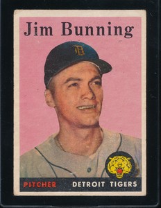 1958 Topps Jim Bunning #115 - Tigers - VgEx - B58