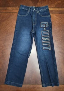 Vintage Y2K G Unit Baggy Embroidered Jeans - Boys Size 6 - Picture 1 of 11
