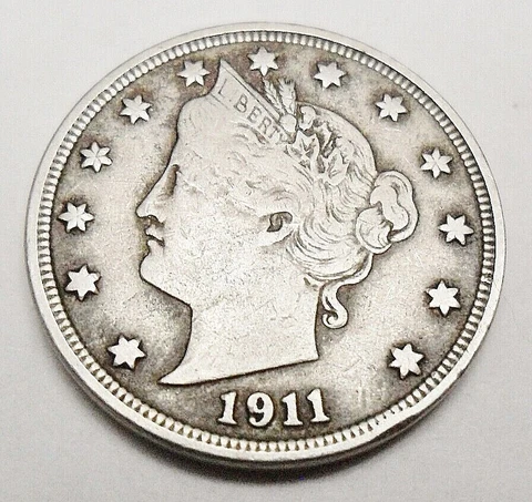 1911 P LIBERTY HEAD "V" NICKEL  *AG OR BETTER*  **FREE SHIPPING** Cover
