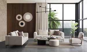 Sitzgruppe/Sofa Set - Wohnzimmergarnitur "Cerise" 3+3+1 - Bild 1 von 12