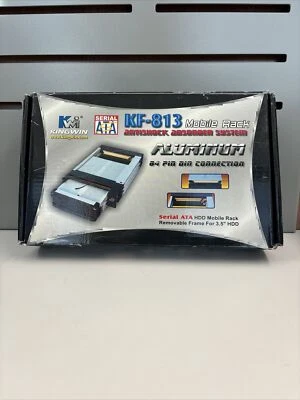 KINGWIN KF-813-BK Aluminum Mobile Rack Kit for 3.5" SATA hdd w/triple fan - Image 1 of 4