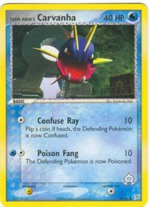 2x (pok-MA-047) Team Aqua's Carvanha (C) Pokemon EX Team Magma VS Aqua Card # 47 - Imagen 1 de 1