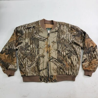 Vintage Gander Mountain Mens Hunting Jacket Sz L Lined Realtree Camo Full Zip - Image 1 of 4
