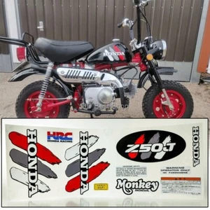 Sticker Emblem Logo Complete set For Honda L/R Pair Side Fuel Tank Monkey Z50 J - Picture 1 of 6