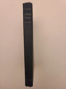 Vintage 1936 T.S. Eliot Collected Poems 1909-1935 HC 1st Edition - Picture 1 of 6