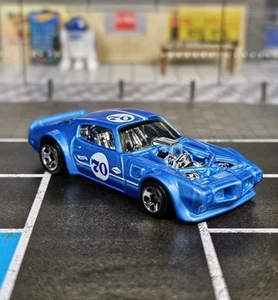 1/64 Hot Wheels HW MODIFIED 1970 Blue Pontiac Firebird 70 Race Car New Loose - Picture 1 of 7