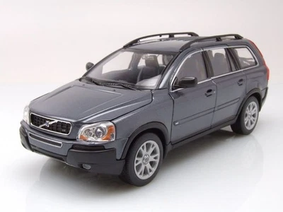 Volvo XC90 2003 Grigio Metallizzato Modellino 1:24 Welly - Immagine 1 di 4