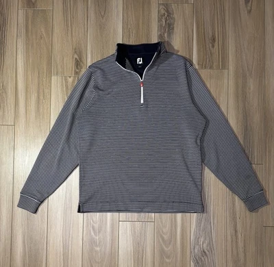 Footjoy 1/2 Zip Pullover Men's Large Navy Half Pullover golf Performance - Image 1 of 4