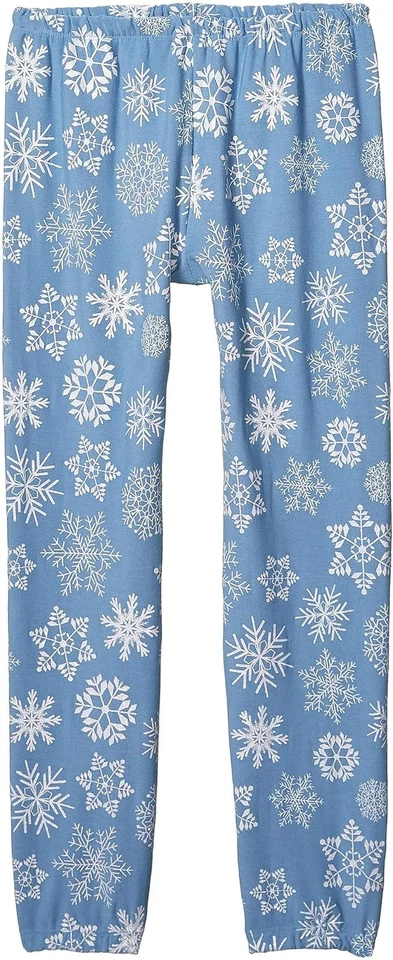 Chaser Kids Girl's White Snowflakes Pants Cozy Knit Sweatpants (Big Kids) - Image 1 of 1