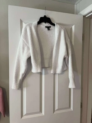 Forever 21 Fuzzy Open Front Cardigan Size Medium - Image 1 of 4