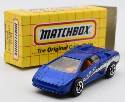 Matchbox Superfast #22 Lamborghini Diablo blu. Prodotto in Thailandia.... - Immagine 1 di 4