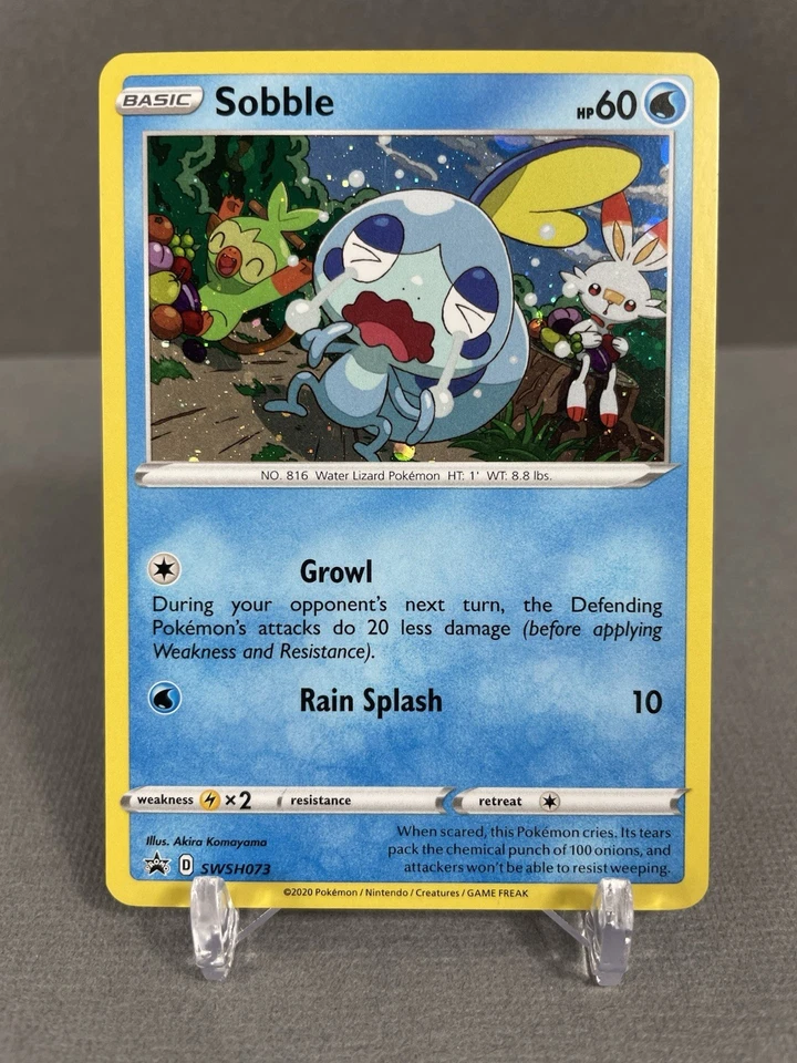 Sobble SWSH073 Sword & Shield Black Star Promo Holo Pokemon Card NM - Image 1 of 3