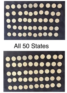 US 1999-2008 All 50 State Quarters Complete Set P/D Mixed Mint Mark Circulated - Picture 1 of 15