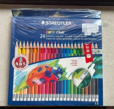 STAEDTLER 144 50NC24 Noris Club Colour Pencils ~Erasable~Pack of 24~Germany~ - Image 1 of 4
