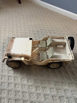 Hasbro 2002 G.I. Joe Willy's Jeep Desert Patrol Vehicle 1/6 Scale Not Complete - Image 1 of 4