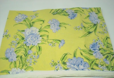 April Cornell "Sacha" Amarillo Azul Estampado Floral Tela 2 Yardas NUEVO Foto 1 de 4