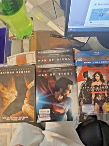batman v superman dawn of justice/barman begins/man of steel dvd 1 dvd & blu-ray - Picture 1 of 21