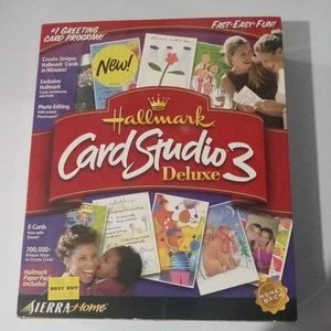 Hallmark Card Studio 3 Deluxe 2001 Vintage - Picture 1 of 9