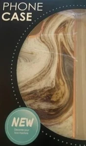 iPhone 13 Schutzhülle Neu Marmor Erdton & Gold NEU - Bild 1 von 6