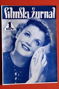 SIMONE SIMON ON COVER TYRONE POWER BACK 1939 RARE VINTAGE EXYU MAGAZINE - Bild 1 von 1